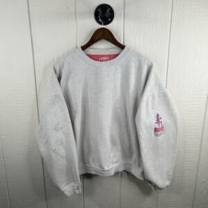 Vintage 90’s Marlboro Lizard Crewneck Grey And Pink Logo Size Large